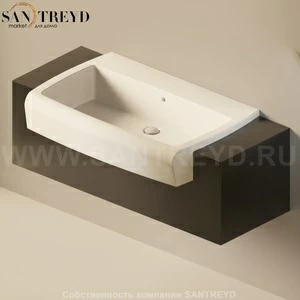 Flaminia UNA Консоль для раковины от 120 до 200 см черная UNA90C1.9017