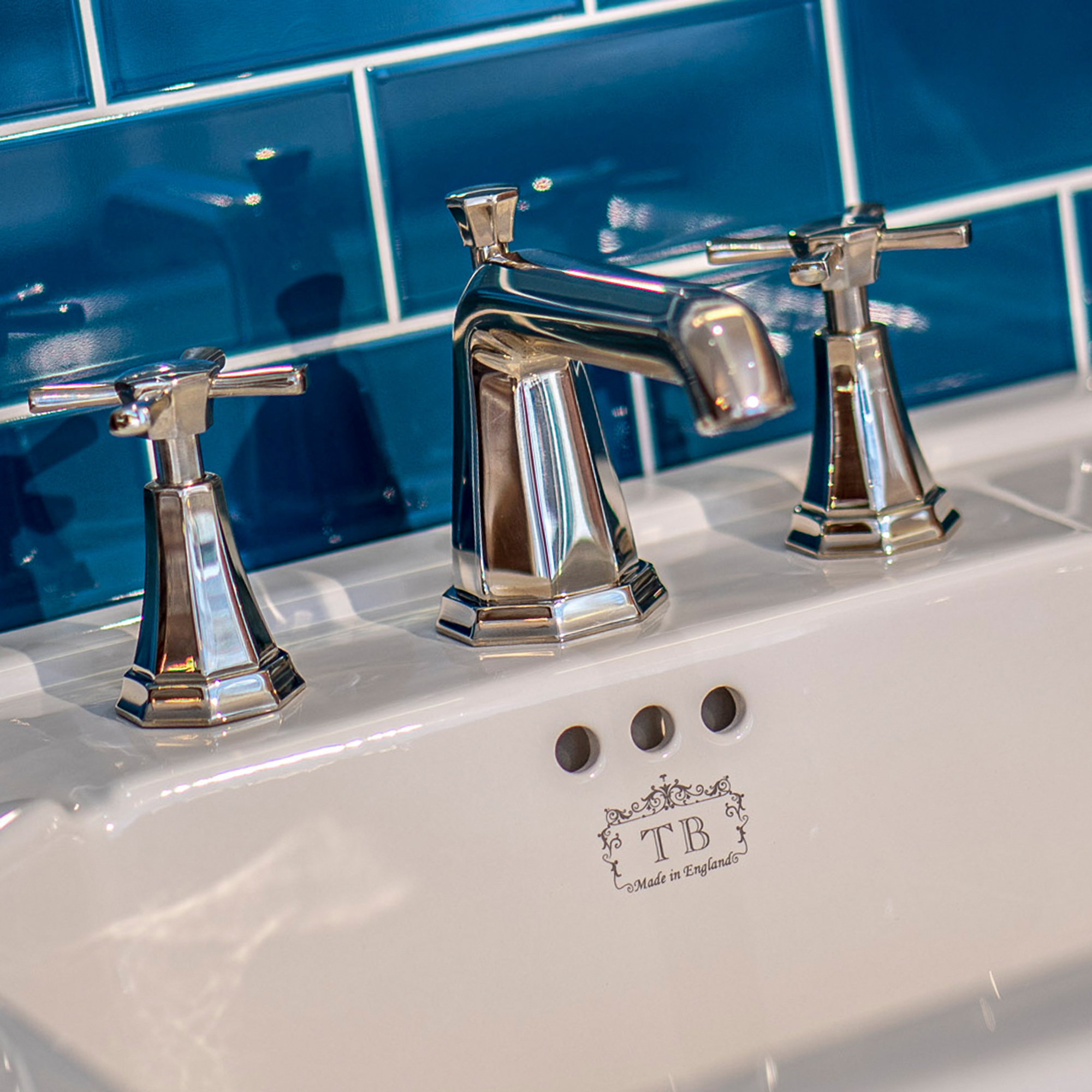 Traditional bathrooms Смеситель для умывальника ART DÉCO на 3 отверстия Pr3142/bn Art Deco - Вид №3