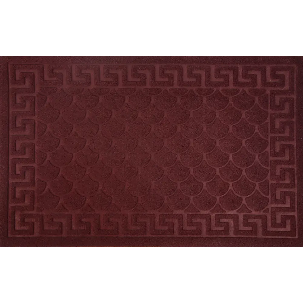 82761221 Коврик Inspire Lenzo 50x80 см полиэфир/резина цвет бордовый STLM-0035637 