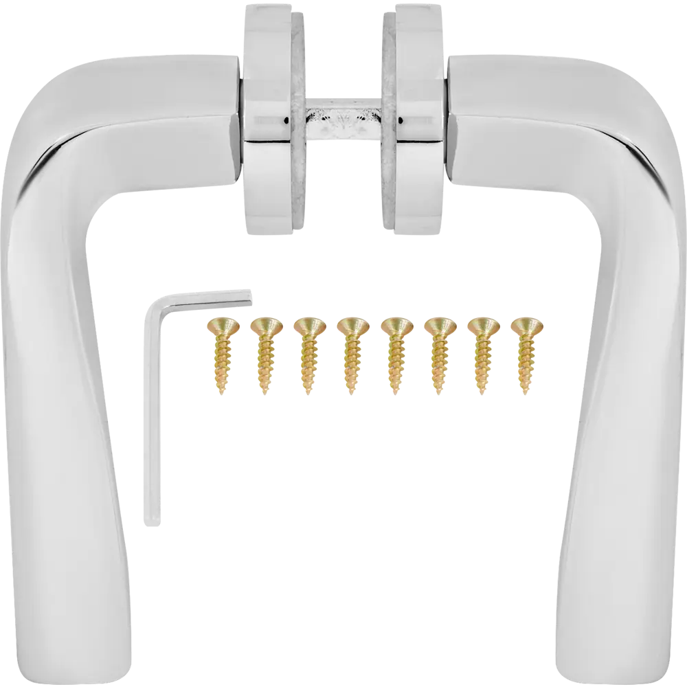 Дверные ручки 149 H комплект цвет хром Santreyd STLM-2068220 - Вид №1