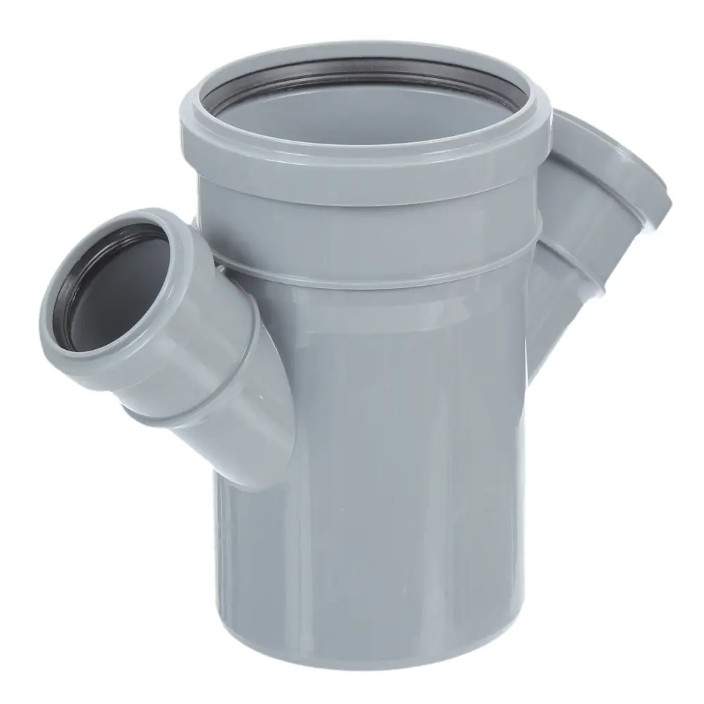 Крестовина канализационная ПОЛИТЭК 110x110x50/45° для разветвления систем 81965325 STLM-0015765