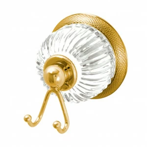 C68-501 C68-501 Настенный двойной крючок ХРУСТАЛЬНЫЙ КУПОЛ Cristal & Bronze COUPOLE CRISTAL