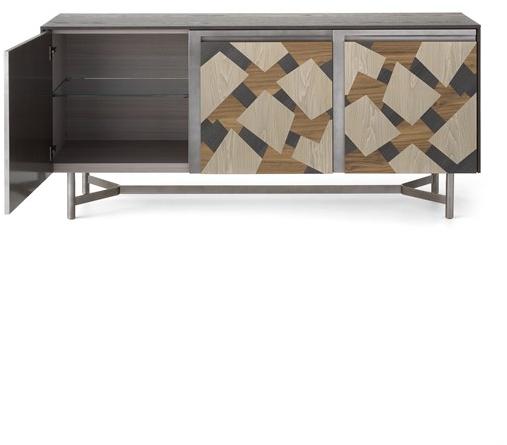 Arte Brotto Комод деревянный с тремя распашными дверцами с бейкой Leonardo L450/3 - Вид №1