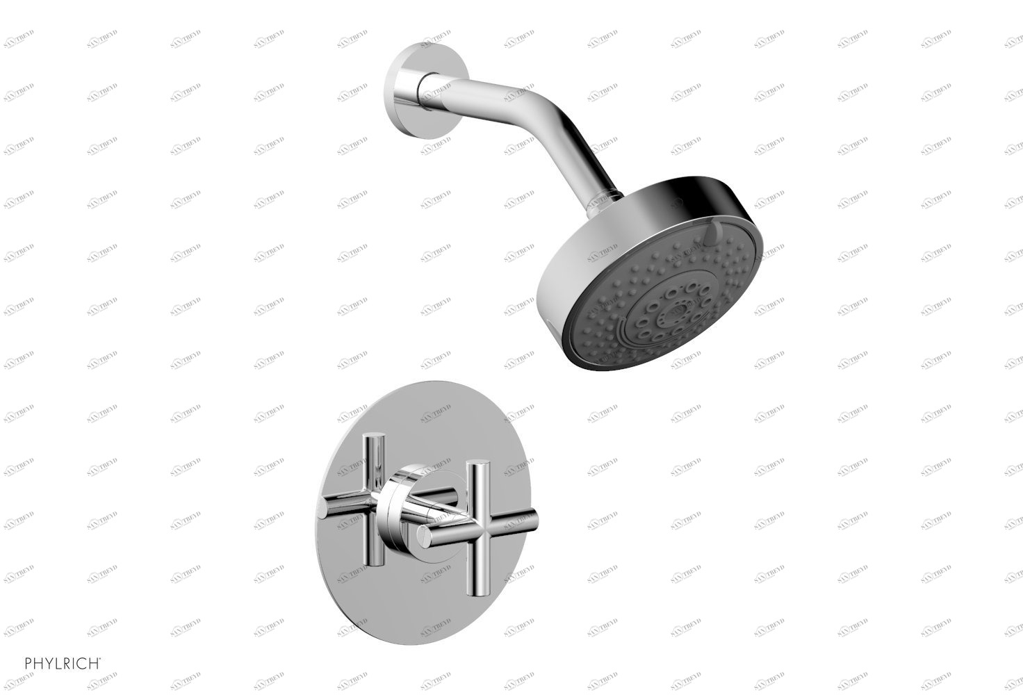 Душевая панель TRANSITION Phylrich  120-21-026 Хромированный