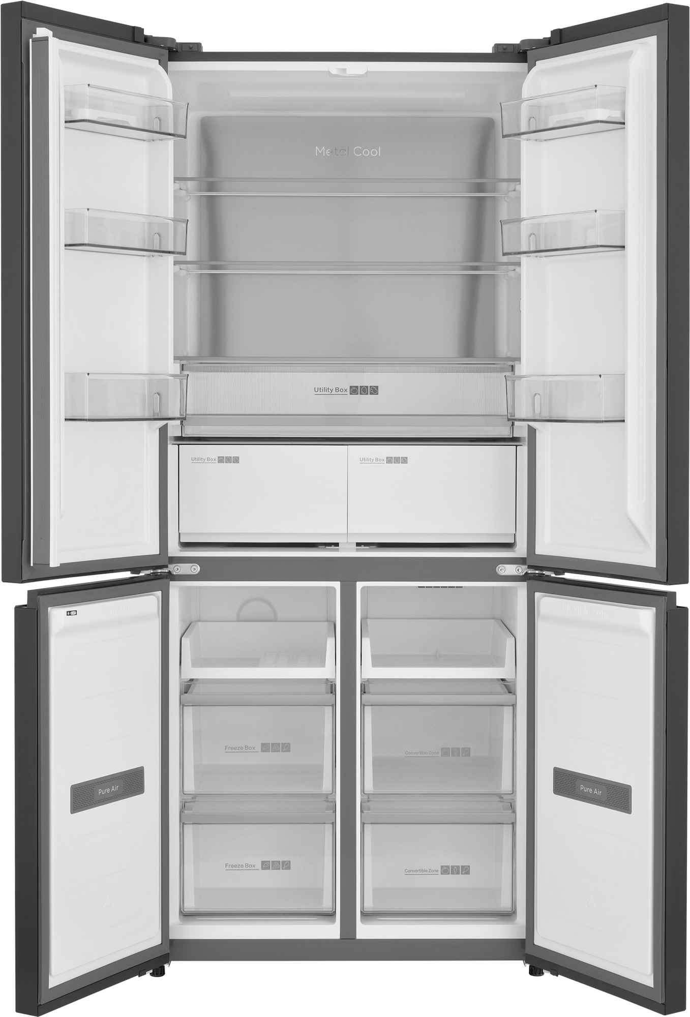 9238024 Холодильник Side by Side   ZUGEL ZRCDI456XB Slot-In черный STDN-0034025 - Вид №1