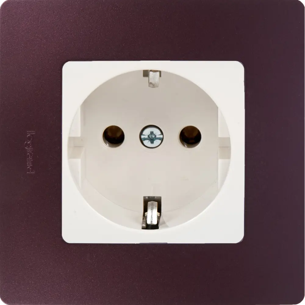 Рамка для розеток и выключателей Legrand Etika 1 пост, цвет слива STLM-2105082 - Вид №2