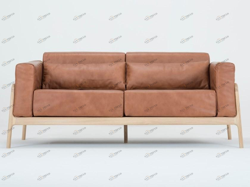 Gazzda Кожаный диван Fawn sun-id-1504766