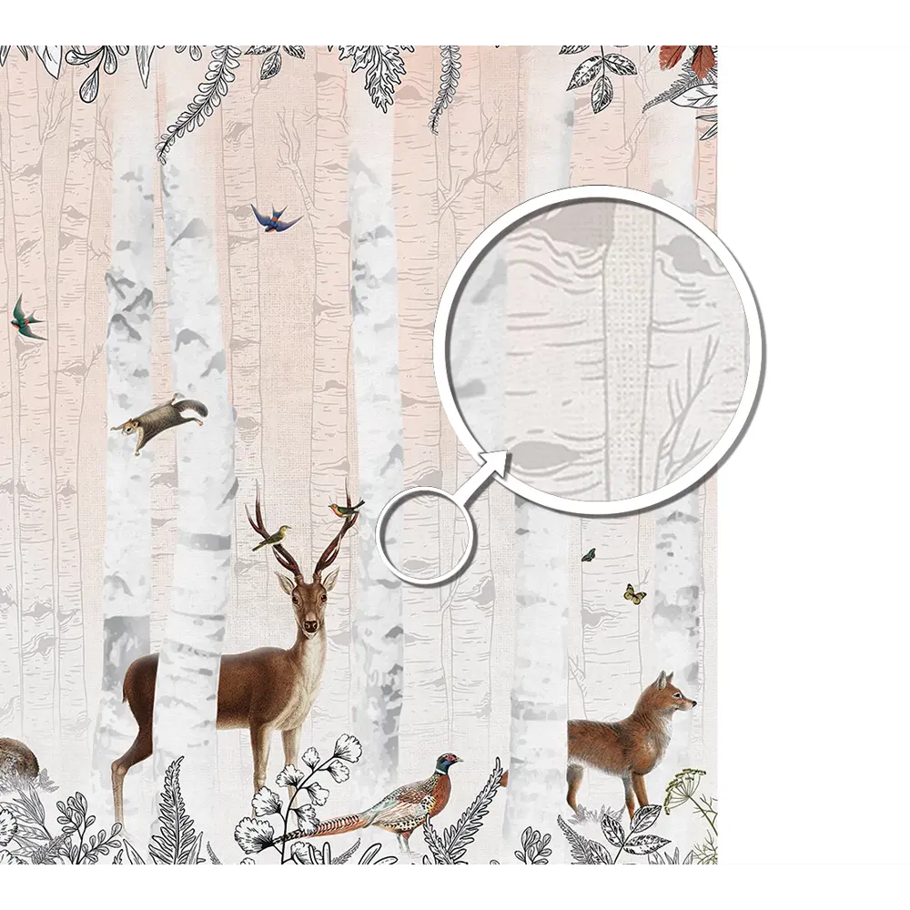 Фотообои В березовом лесу флизелиновые 400x270 см L13-570 FBRUSH 3D FLIZART STLM-2138701 - Вид №1