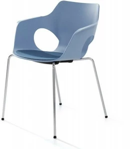 IBEBI Штабелируемый стул из полипропилена со встроенной подушкой Manta