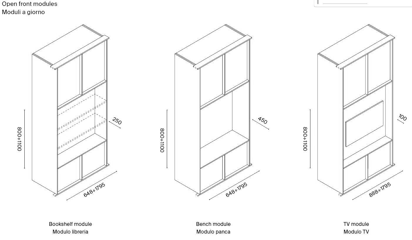Модульный шкаф XILIA LAY-OUT ARCH-00114471 - Вид №9