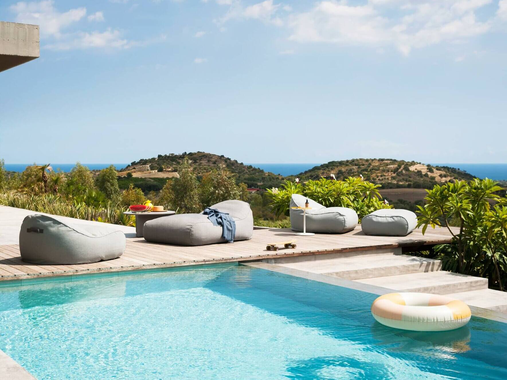 Тканевый мягкий садовый шезлонг RODA Onda ARCH-00054975 - Вид №4