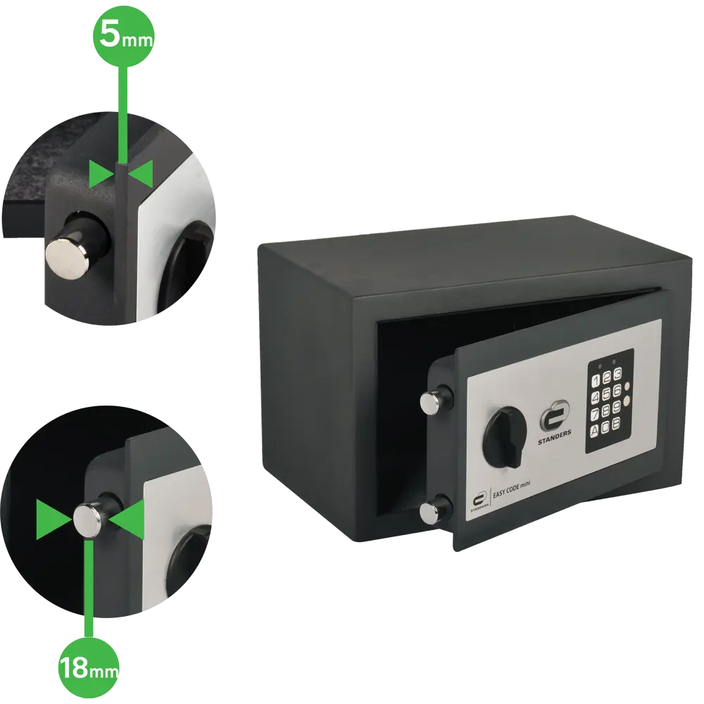 Сейф мебельный Standers N2 с электронным замком сталь 9 л STLM-2167642 - Вид №10