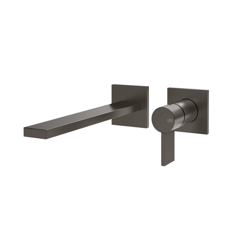 Смеситель для умывальника 73688 707 Gessi Inverso ЧЕРНЫЙ МЕТАЛЛ BR. PVD 73688707