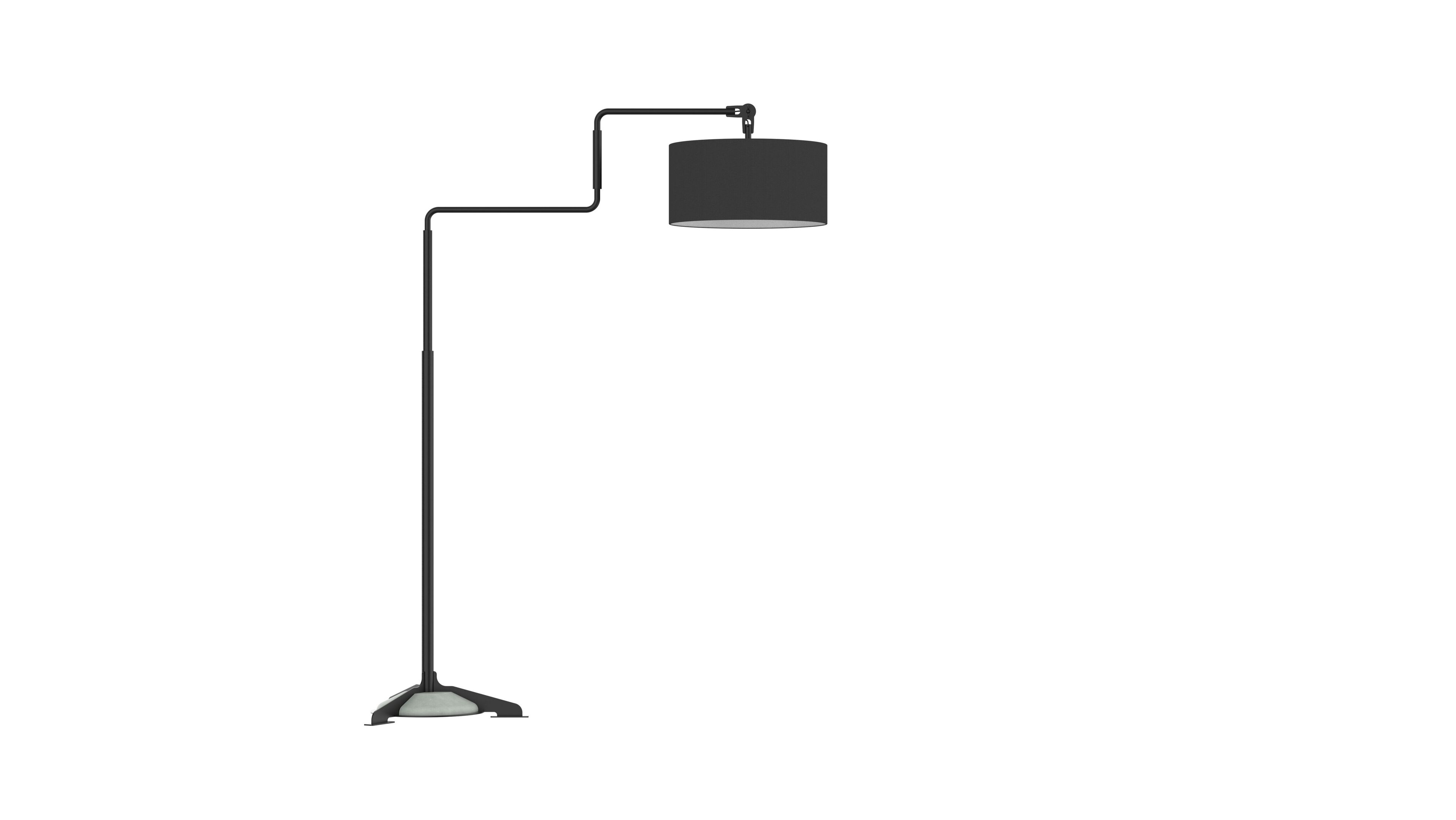 Регулируемая напольная лампа из стали и ткани FUNCTIONALS SWIVEL ARCH-00115884 - Вид №8