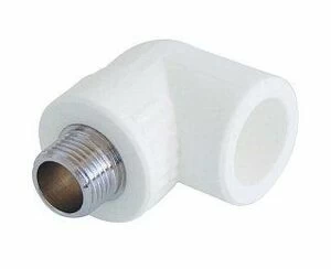 Угольник переходной НР KALDE 90 D20х1/2" полипропиленовый белый