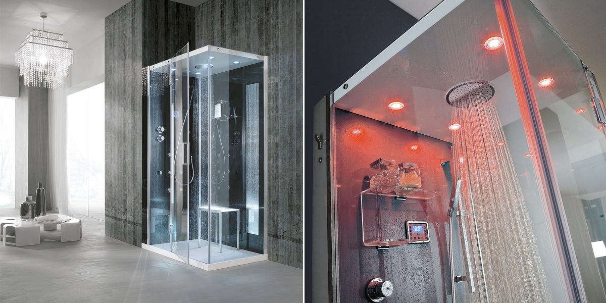 Душевая кабина угловая Tempo JUNIOR 120/80 см 1TPA4S3 Gruppo Geromin - Вид №1