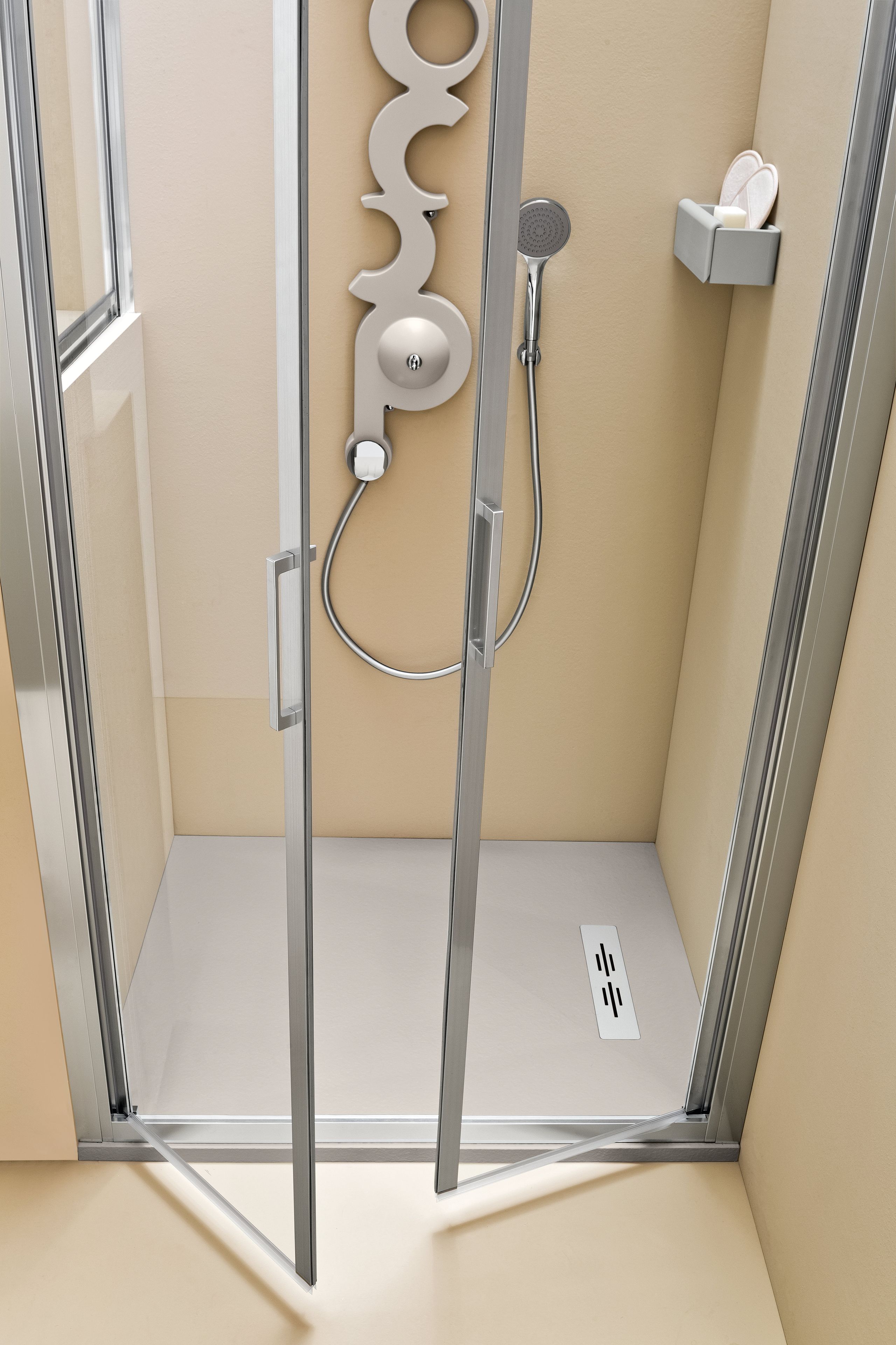 Угловая душевая кабина с распашной дверью ARBLU Меркурий ARCH-00134422 - Вид №2