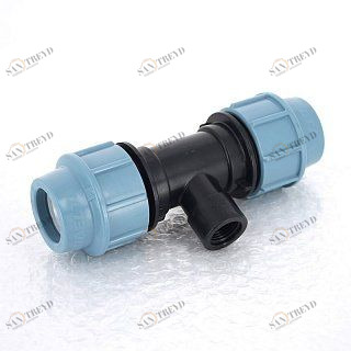 Тройник обжим-В 63 x 2" для труб ПНД UNIDELTA 1007064007