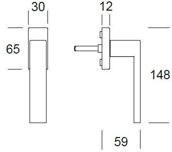Reguitti Оконная ручка dk на розе Seattle Aq16dkq1588 - Вид №2