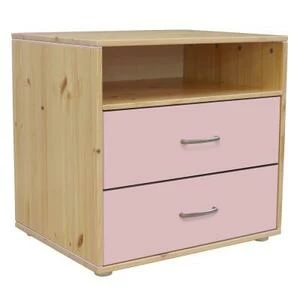 Комод Flexa Classiс storage с 2 выдвижными ящиками и 1 полкой, лакированный/розовый