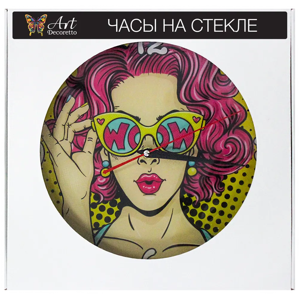 Часы на стекле Поп-арт 30x30 см Santreyd 2020 STLM-2094067 - Вид №3