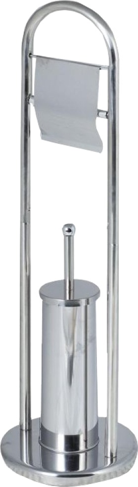 2522.016 Ершик туалетный с бумагодержателем 11163 нержав сталь PUFF