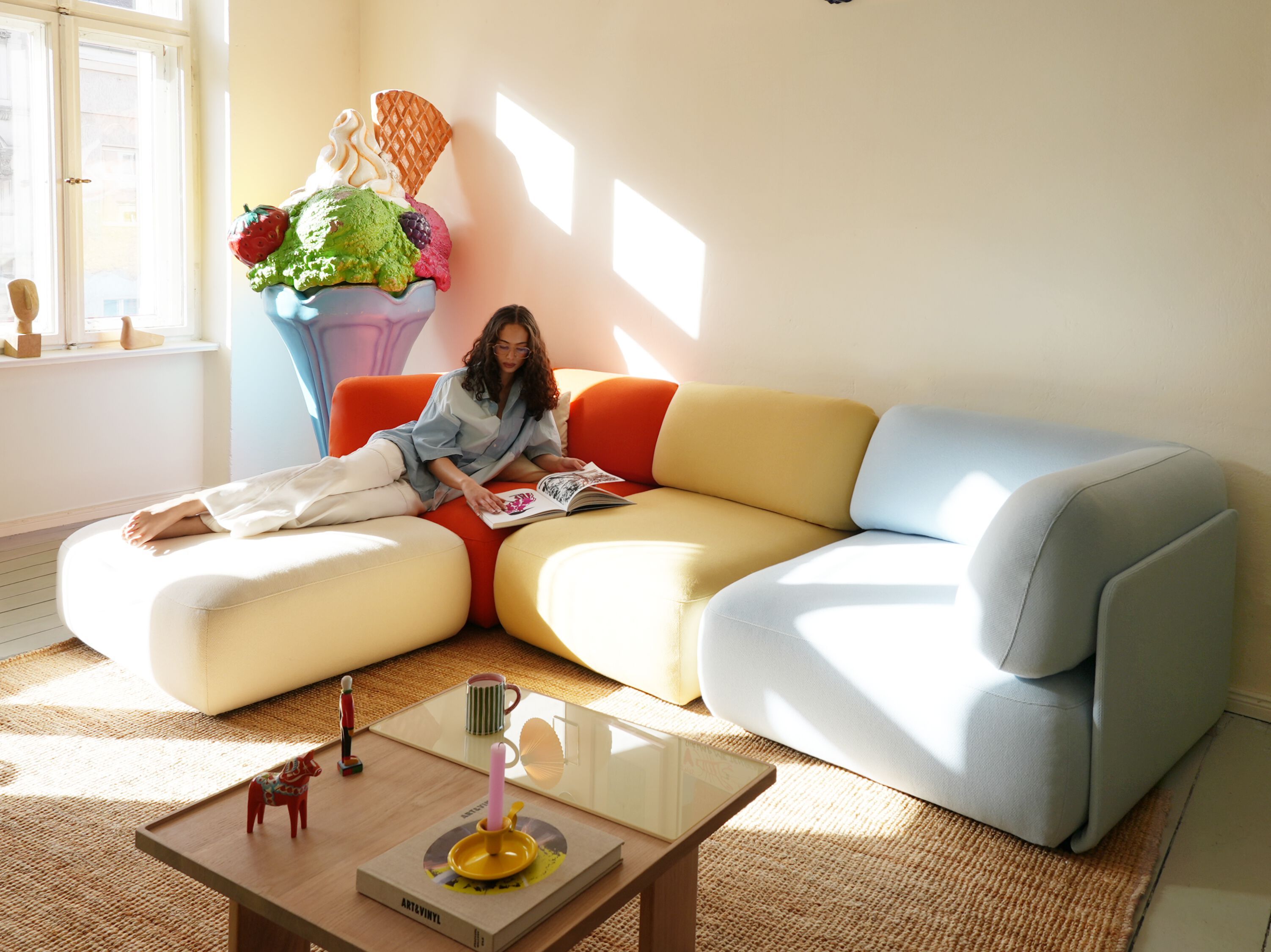 Модульный тканевый диван Noah Living торий ARCH-00126598 - Вид №6