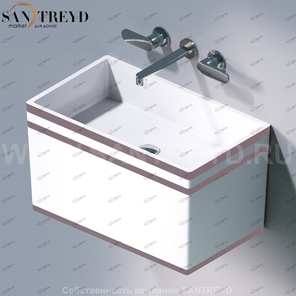 L111.467R Подвесная раковина настенная овальная A. e T. Italia TOWER белая AeT ITALIA