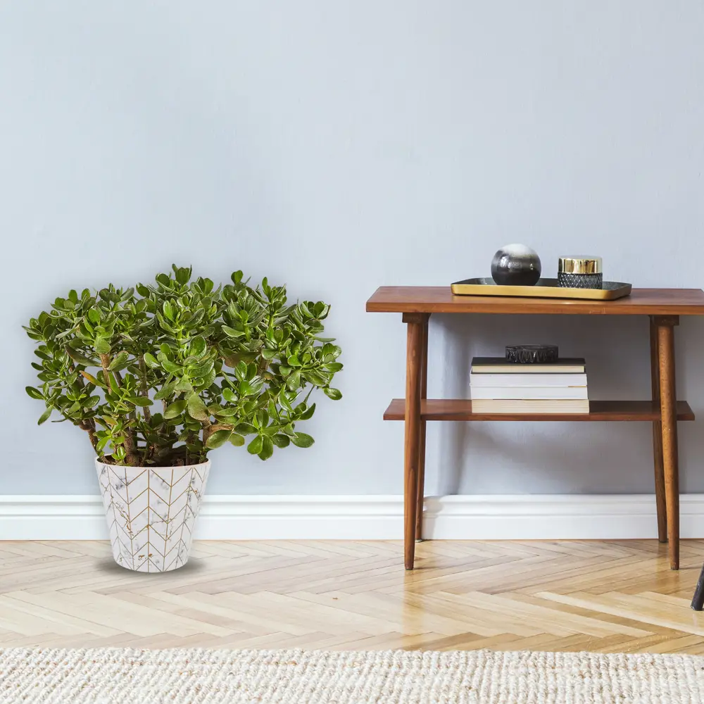 Горшок цветочный Ingreen London ø16 h14.5 см v1.6 л пластик мрамор Фиджи декор STLM-2022497 - Вид №2