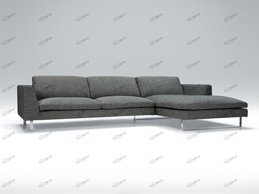 Sits Тканевый 3-местный диван на санках с шезлонгом Tokyo sun-id-1458863