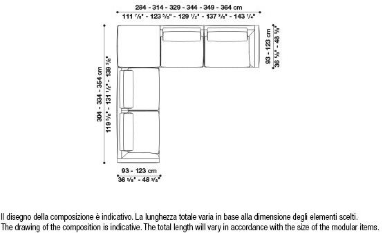 B&B Italia Модульный угловой диван из ткани Richard sun-id-1472345 - Вид №111