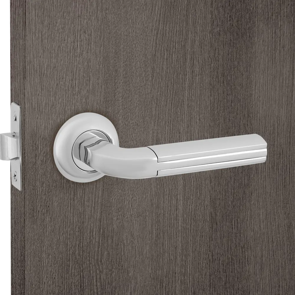 Дверные ручки 144 H комплект цвет хром 85221073 STLM-2168953 Santreyd  - Вид №6