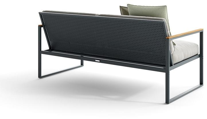 Atmosphera 2-местный садовый диван из алюминия и ткани Qubik Qu.dv - Вид №1