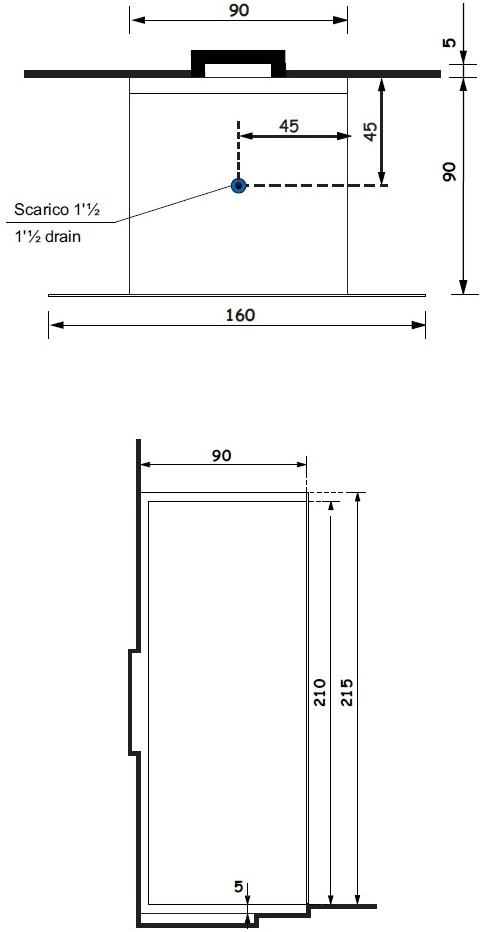 Gruppo Treesse Прямоугольная душевая кабина из стекла Sistema doccia sun-id-1463134 - Вид №7