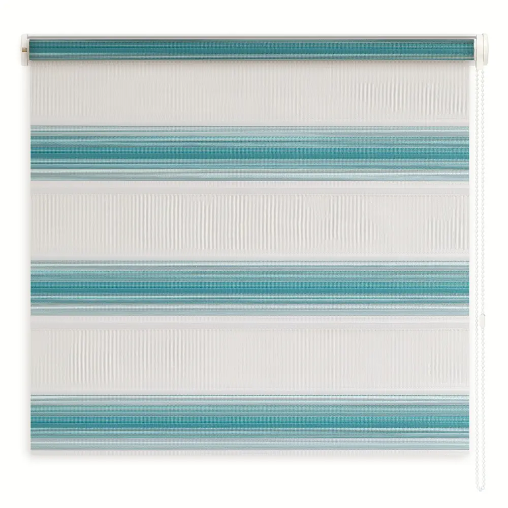 Штора рулонная день-ночь Palermo 100x250 см бирюзовая MIAMOZA Д/н Palermo STLM-2175555