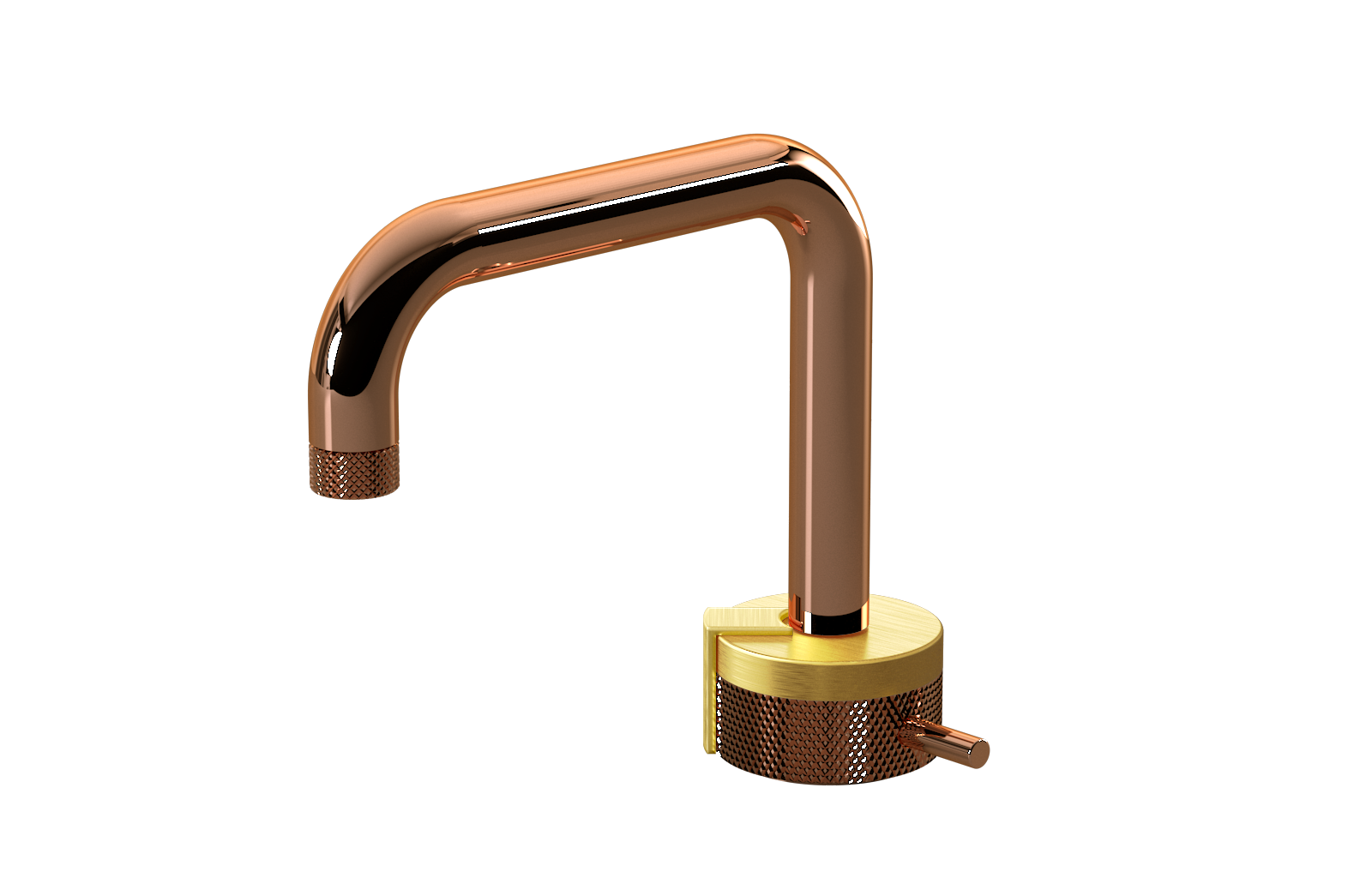 E-11500-R1BAU-L2BB-RG Однорычажный прогрессивный смеситель для раковины - излив 15,3см GRAFF MOD+