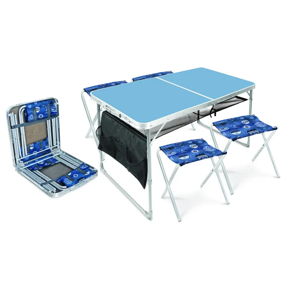 Набор садовой мебели ССТ-К3/4 металл голубой: стол и 4 стула Santreyd Дачный STLM-2087348 - Вид №3