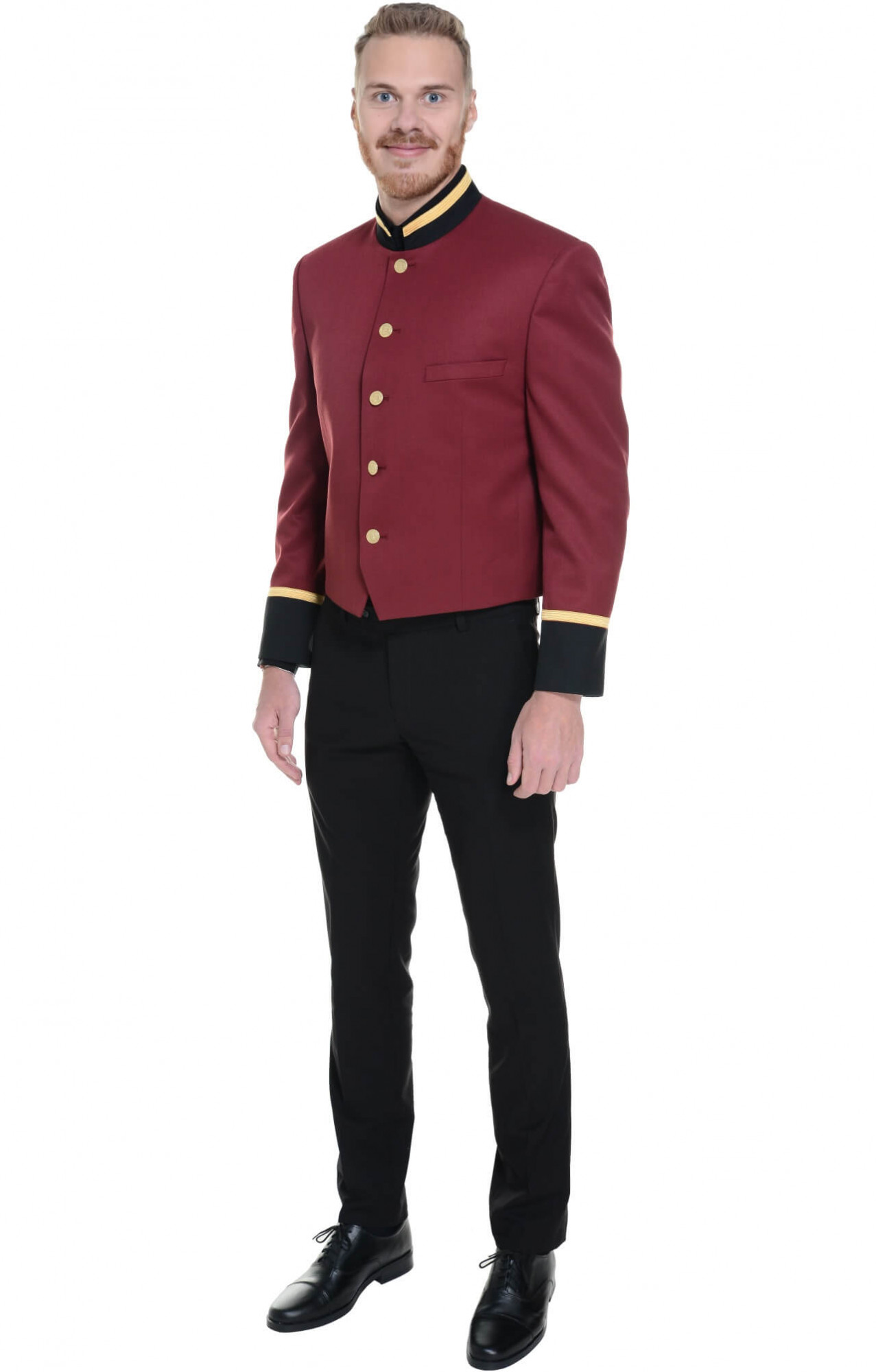 69805 Пиджак укороченный - френч  Швейцар bordeaux El-Risto  Бренд "El-Risto" (Эль Ристо), каталог товаров размер 46/176 