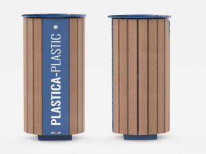 Деревянные стойки для мусора для мусора