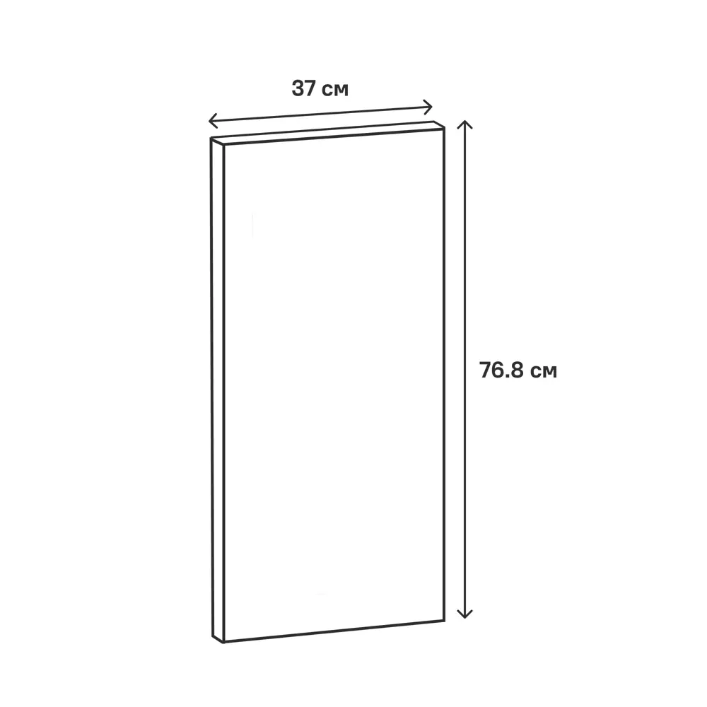 Фальшпанель для кухонного шкафа Берлин 37x76.8 см Delinia ID МДФ цвет серый STLM-2039452 - Вид №19