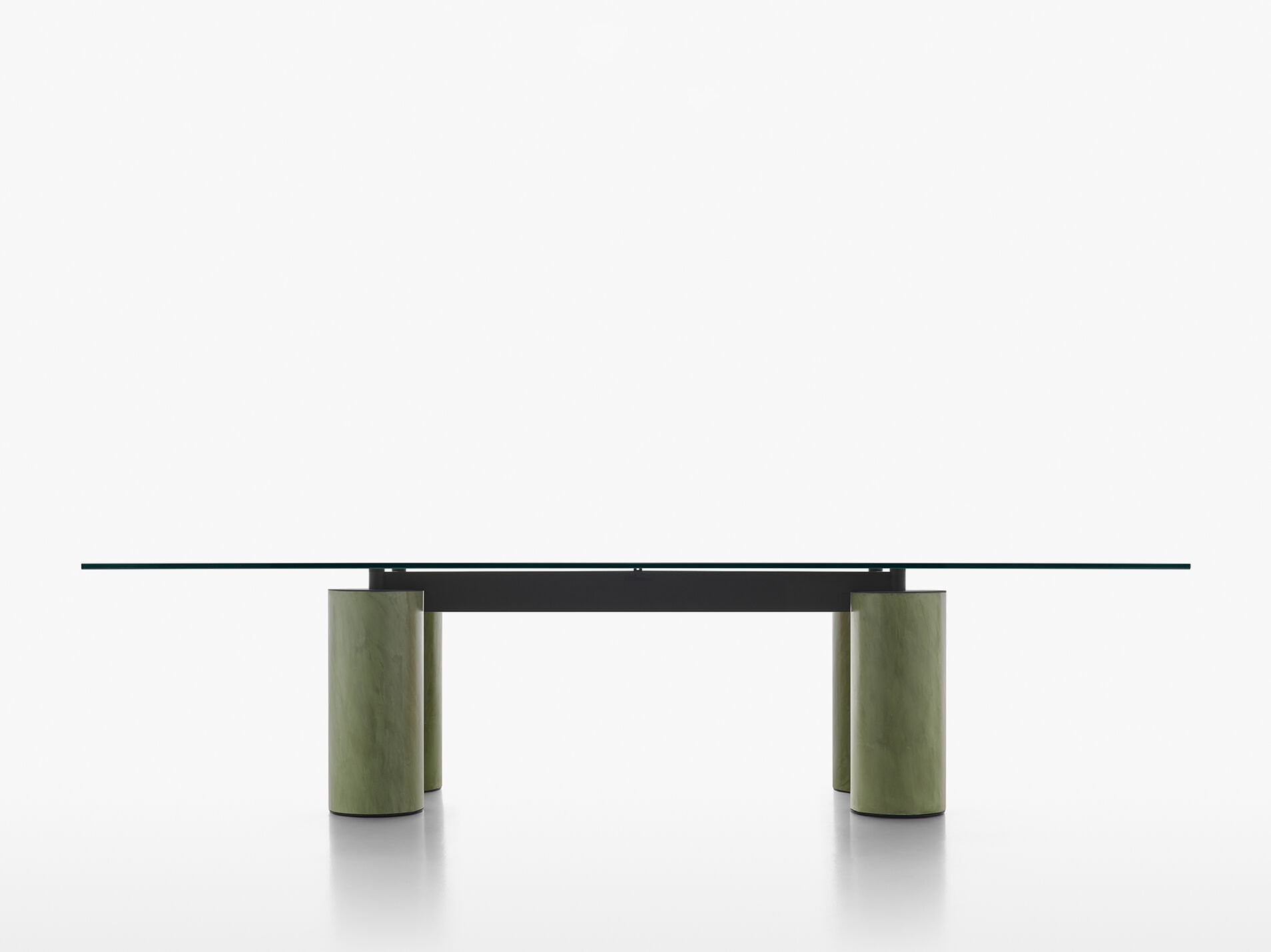 Прямоугольный стеклянный стол с основанием в прохладном ACERBIS SERENISSIMO ARCH-00131226 - Вид №2