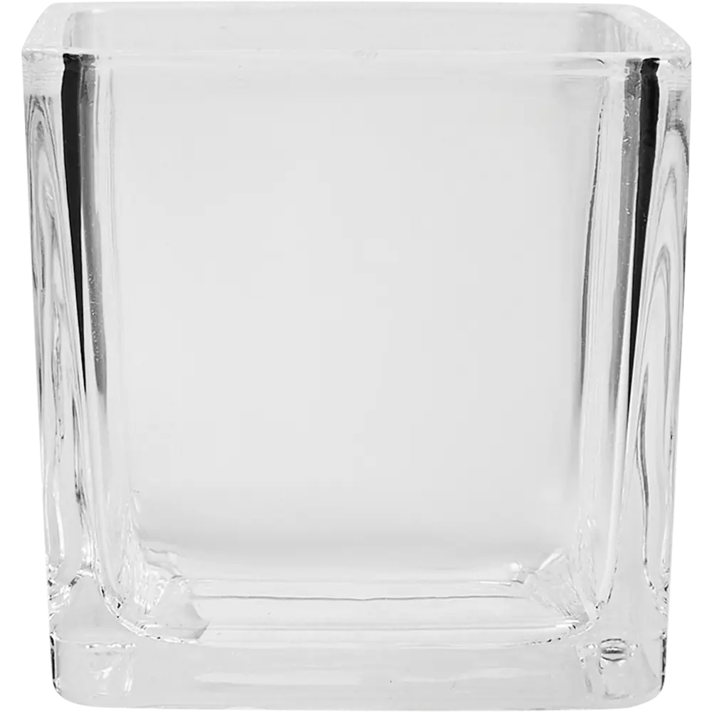 89340789 Подсвечник Evis Стеклянный кубик 52x52 см стекло цвет прозрачный STLM-0826020  - Вид №1