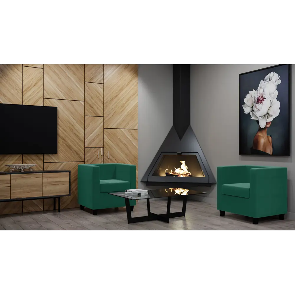 Кресло полиэстер Seasons Корса 73x65x73 см цвет зеленый STLM-2044142 - Вид №3