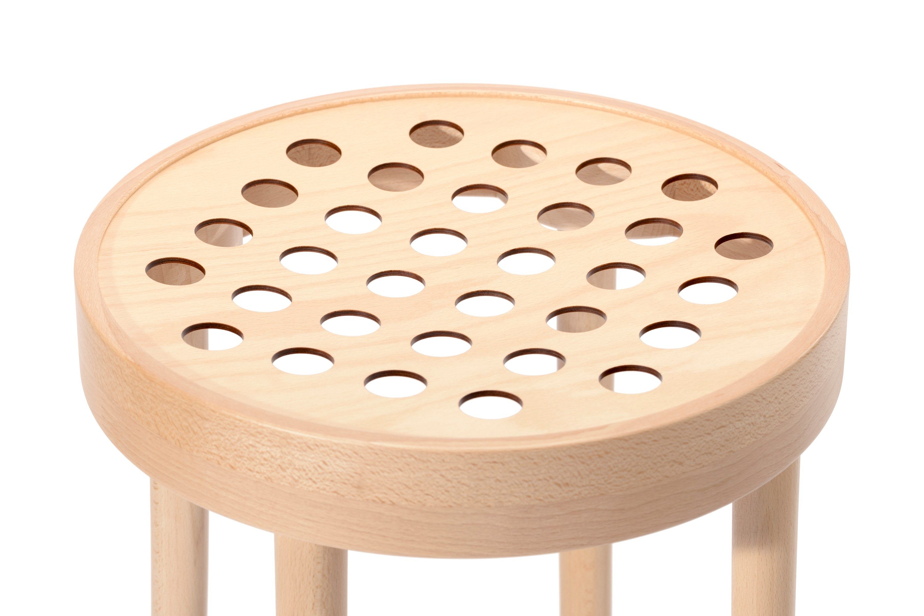 Высокий деревянный барный стул с подставкой для ног TON 822 ARCH-00090162 - Вид №29