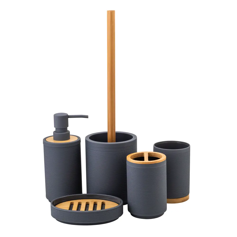 Мыльница SWENSA Koi — стильный аксессуар для ванной в сером цвете 89380222 STLM-1388821 - Вид №2