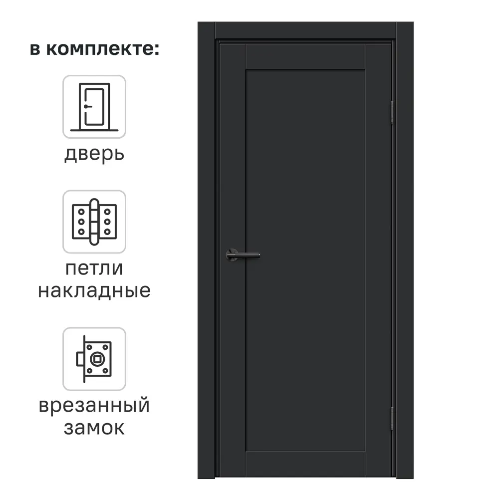 Межкомнатная дверь Дестро 90×200 см в стиле лофт с покрытием Hardflex 89415141 Santreyd STLM-1581203