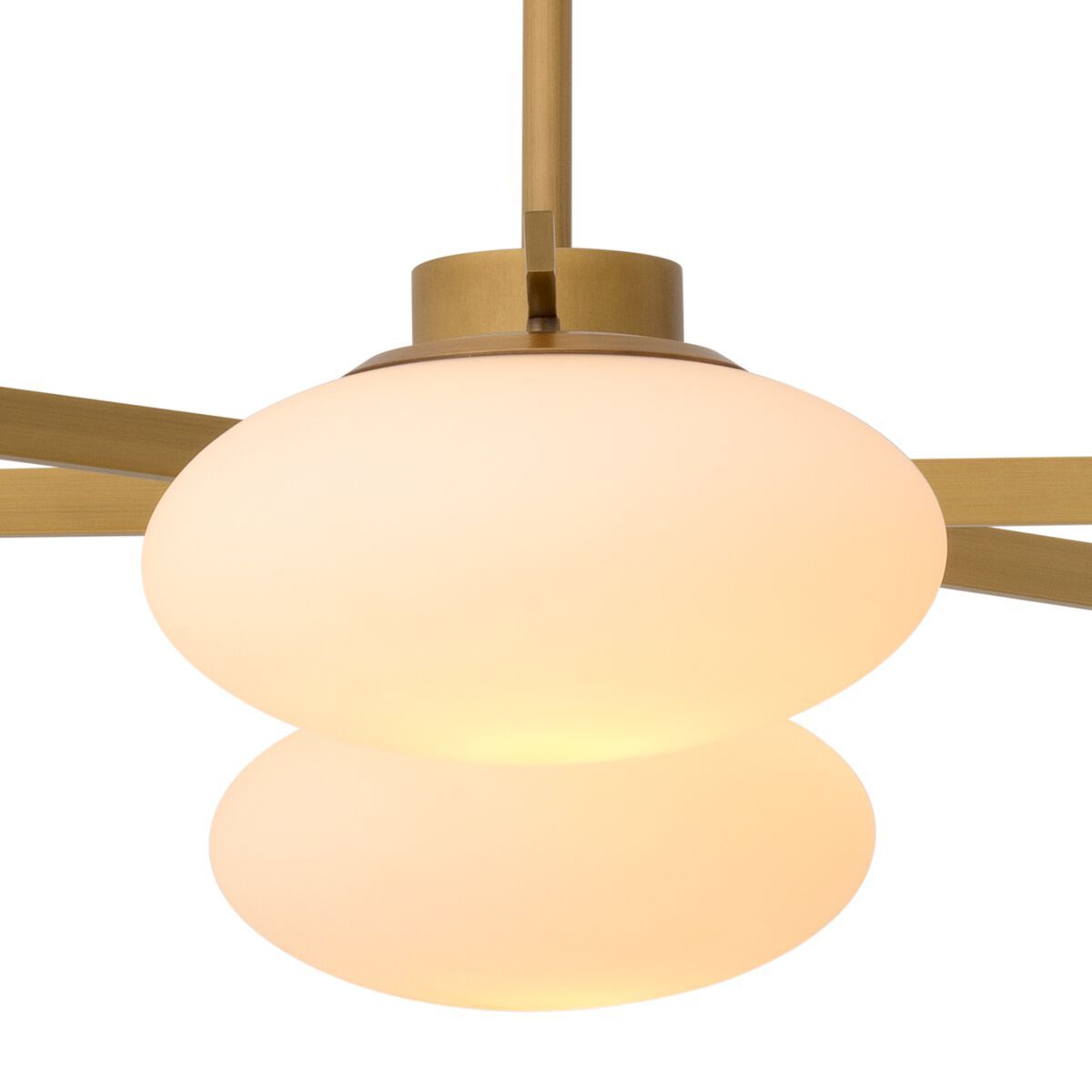 Стеклянный и латунный светодиодный подвесной светильник Eichholtz EVERGREEN L ARCH-00040538 - Вид №3