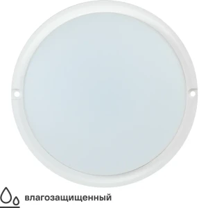 Светильник настенно-потолочный светодиодный IEK ДПО4002 12 Вт 10 м² влагозащищенный нейтральный белый свет цвет белый 82326316 STLM-2079743