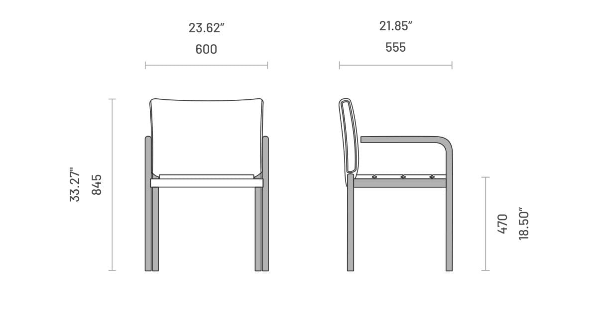 Тканевый садовый стул с подлокотниками Domkapa Copacabana ARCH-00152592 - Вид №3