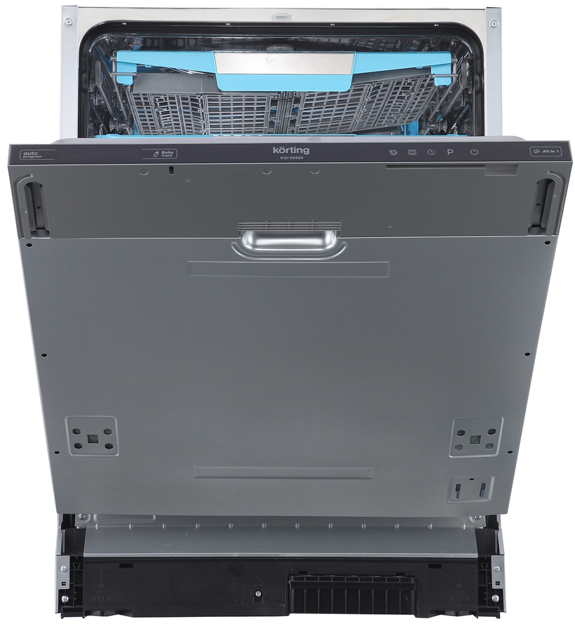 KDI 60980 Встраиваемые посудомоечные машины / полновстр., 60 см, 14 компл., третья корзина для столовых приборов, а++/a/a, электронное сенсорное управление touch control, цифровой led дисплей белого цвета cold white, 8 программ, автоматическая программа Santreyd 